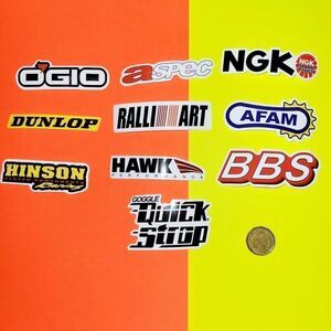 3/$20 brand new 10pcs waterproof car racer stickers